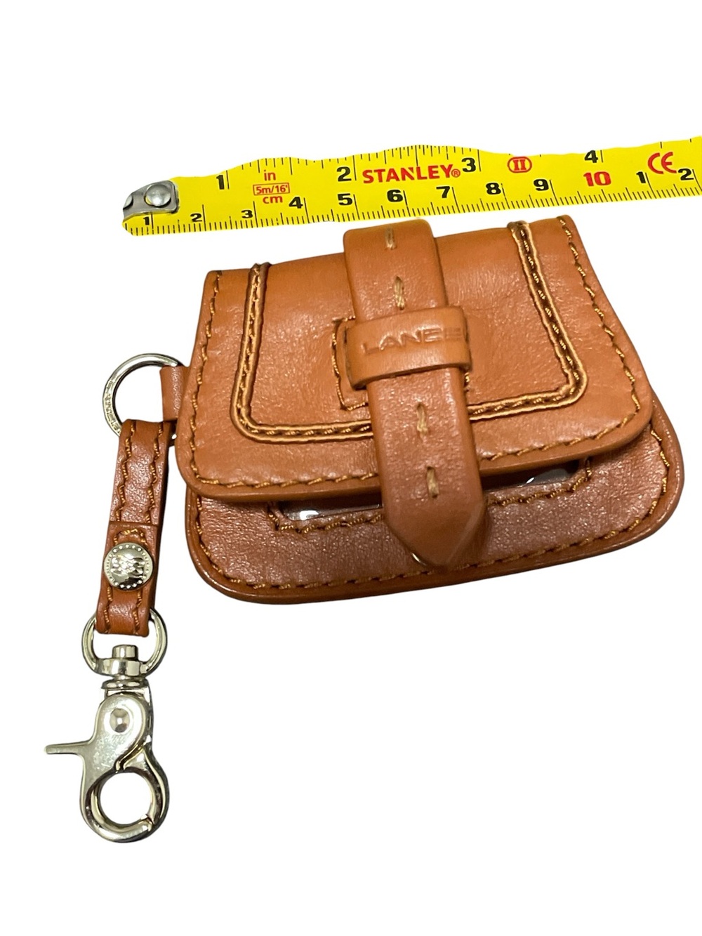 Vintage Lancel Key Ring Leather Pouch Leather - Picture 5 of 6